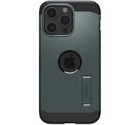 Spigen Coque Magnétique pour iPhone 15 Pro [Antichoc avec Béquille] Tough Armor MagFit - Vert