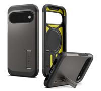 Spigen Tough Armor MagFit Coque pour Pixel 11 - Gunmetal | Compatibilité MagSafe avec aimant intégré, Mousse XRD anti-impact haute performance, Protection Spigen Air Cushion