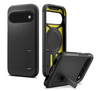 Spigen Tough Armor MagFit Coque pour Pixel 11 - Noir | Compatibilité MagSafe avec aimant intégré, Mousse XRD anti-impact haute performance, Protection Spigen Air Cushion