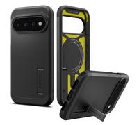 Spigen Tough Armor MagFit Coque pour Pixel 11 Pro - Noir | Compatibilité MagSafe avec aimant intégré, Mousse XRD anti-impact haute performance, Protection Spigen Air Cushion