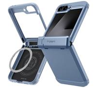 Spigen Tough Armor Pro MagFit Coque Compatible avec Samsung Galaxy Z Flip 7 FE - Bleu Sierra