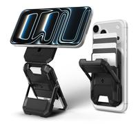 Spigen Tough Armor Pro MagFit Porte-Cartes Magsafe et Blocage RFID, Support Compatible avec Série iPhone 17/16/15, d'autres modèles MagSafe et la série Google Pixel 10 - Noir