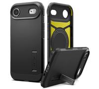 Spigen Tough Armor T MagFit Coque pour iPhone Air - Noir | Coque tactile pour bouton de contrôle de l'appareil photo, compatible avec Magsafe, béquille, compatible avec le chargement