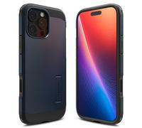 Spigen Coque pour iPhone 16 Pro Max, Tough Armor T (AI) MagFit, [Inspiré par l'IA] 6,9 Pouces - Ardoise Métallisée