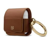 Spigen ?tui La Manon AirPods PU Leather br?zowy/brown 074CS26378, ?tui pour ?couteurs + casque, Marron