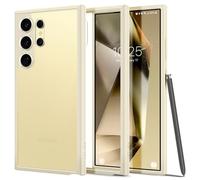 Spigen Ultra Hybrid Coque Compatible avec Samsung Galaxy S24 Ultra 5G - Beige Muet