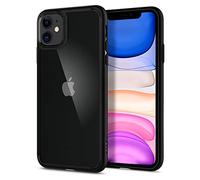 Spigen Ultra Hybrid Coque pour iPhone 11 [Anti-Jaunissement] - Noir Mat