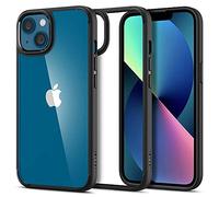 Spigen Coque Ultra Hybrid pour iPhone 13 – Anti-jaunissement – Noir mat