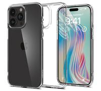 Spigen Coque Ultra Hybrid iPhone 15 Pro Max – Dos PC Bumper TPU, Anti-jaune et Antichoc, Transparent