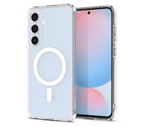 Spigen Ultra Hybrid MagFit Coque [Compatible avec MagSafe Accessoire] pour Samsung Galaxy S24 FE - Blanc