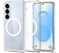Spigen Ultra Hybrid MagFit Coque Compatible avec Samsung Galaxy S25 - Blanc