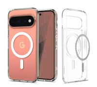 Spigen Ultra Hybrid MagFit Coque pour Google Pixel 11 Pro - Blanc | Compatibilité MagSafe avec aimant intégré, Technologie Spigen Dura-Clear anti-jaunissement, Structure hybride TPU et PC
