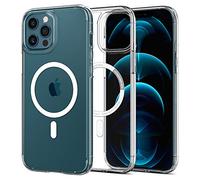 Spigen Ultra Hybrid Magfit Coque pour iPhone 12 et iPhone 12 Pro MagSafe [Anti-Jaunissement] - Blanc