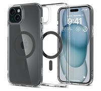 Spigen Ultra Hybrid MagFit Coque pour iPhone 15/14/13 - Graphite | Compatible avec MagSafe, gris graphite