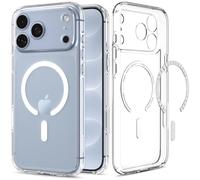 Spigen Ultra Hybrid MagFit Coque pour iPhone 18 Pro Max/iPhone 17 Pro Max | Blanc, Compatible MagSafe, Technologie DuraClear, Anti-jaunissement et Collection Signature.