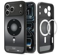 Spigen Ultra Hybrid MagFit Coque pour iPhone 18 Pro Max/iPhone 17 Pro Max | Noir Classique, Compatible MagSafe, Technologie DuraClear, Anti-jaunissement et Collection Signature.