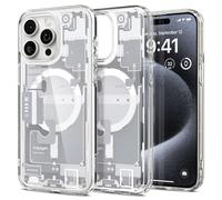 Spigen Ultra Hybrid MagFit Zero One Coque pour iPhone 15 Pro - Blanc | Compatible avec MagSafe, Anti-jaunissement, Technologie Air Cushion, Protection de grade militaire, Édition Zero One Spigen