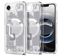 Spigen Ultra Hybrid MagFit Zero One Coque pour iPhone 17e / 16e -Blanc | Compatible avec MagSafe, Anti-jaunissement, Technologie Air Cushion, Protection de grade militaire, Édition Zero One Spigen
