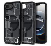 Spigen Ultra Hybrid MagFit Zero One Coque pour iPhone 17e / 16e - Noir | Compatible avec MagSafe, Anti-jaunissement, Technologie Air Cushion, Protection de grade militaire, Édition Zero One Spigen