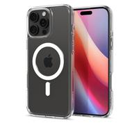 Spigen Coque pour iPhone 16 Pro, Ultra Hybrid MagFit, [Anti-jaunissement] 6,3 Pouces - Blanc