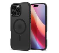 Spigen Coque pour iPhone 16 Pro, Ultra Hybrid MagFit, [Semi-Transparent] 6,3 Pouces - Frost Noir