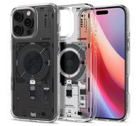 Spigen Coque pour iPhone 16 Pro Max, Ultra Hybrid MagFit, [Design Schématique] 6,9 Pouces - Neo One