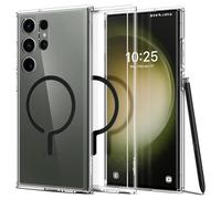 Spigen Ultra Hybrid OneTap Metal Ring MagFit Coque Compatible avec Samsung Galaxy S23 Ultra 5G - Noir