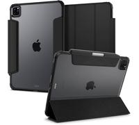 Spigen Ultra Hybrid Pro Coque iPad Pro 11" avec Porte-Crayon | Etui transparent avec support pliable, veille/réveil automatique et design hybride pour iPad Pro (2022/21/20/18) - Noir