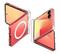 Spigen Coque Ultra Hybrid Pro MagFit pour Samsung Galaxy Z Flip 7 Transparente / Blanche