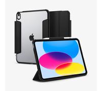Spigen Ultra Hybrid Pro - Étui à rabat pour tablette - polycarbonate, polyuréthanne thermoplastique (TPU) - noir - 10.9" - pour Apple 10.9-inch iPad (10ème génération) Noir G