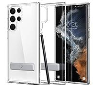Spigen Ultra Hybrid S Coque Compatible avec Samsung Galaxy S22 Ultra 5G - Transparent