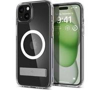 Spigen Ultra Hybrid S MagFit - Coque de protection pour téléphone portable - compatibilité avec MagSafe - polycarbonate, polyuréthanne thermoplastique (TPU) - limpide - pour Apple iPhone 15 Plus G
