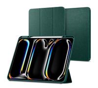 Spigen Urban Fit Coque Compatible avec iPad Pro 13 Pouces M5/M4 (2025-2024) [Rangement de Stylo] - Vert Minuit