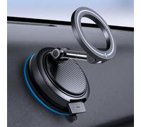 Spigen VacuumLock Support Téléphone Voiture MagSafe [Rotatif à 360°] | Installation en Un Clic, Porte Telephone Magnetique pour iPhone Duo 18 Pro Max 17 16 15 14 13 12 - Tableau de Bord/Pare-Brise