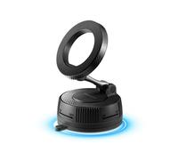 Spigen VacuumLock Support Téléphone Voiture pour Magsafe, Rotation à 360°, Support Magnétique Voiture Compatible avec iPhone 17 16 15 14 13 12 Pixelsnap Pixel 10 Pro XL - Tableau de Bord/Pare-Brise