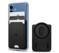 Spigen Valentinus MagFit Porte-Cartes magnétique 3 Cartes Conçu pour Coque magnétique Compatible avec Samsung Galaxy S25/S25+/S25 Ultra/Edge/Z Fold 7 - Noir
