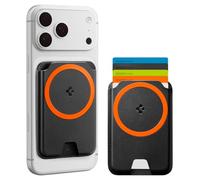 Spigen Valentinus MagFit+ Porte-Cartes Magnétique 5 Cartes Compatible avec iPhone 17/16/15, Autres modèles MagSafe, Google Pixel série 10 avec Pixelsnap Accessoires MagSafe - Noir