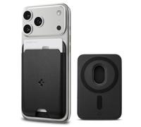 Spigen Valentinus MagFit Portefeuille magnétique pour 2 Cartes Compatible avec Les modèles iPhone 17/16/15/14/13/12 Porte Carte magsafe - Noir