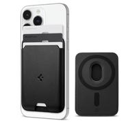 Spigen Valentinus MagFit Portefeuille magnétique pour 3 Cartes Compatible avec Les modèles iPhone 16/15/14/13/12 Porte Carte magsafe - Noir