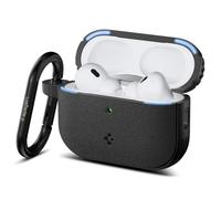 Spigen Vault Coque pour AirPods Pro 3 | Etui TPU texturé avec fermeture magnétique et mousqueton pour AirPods Pro 3 (2025) - Noir Mat