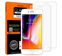 Spigen Verre Trempé compatible avec iPhone 8, iPhone 7, 2 Pièces, Résistant aux Rayures, 9H Protection écran