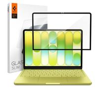 Spigen Verre Trempé [Lot de 1] pour MacBook Neo | Dureté 9H, Clarté cristalline, Anti-traces, Sensibilité tactile, Compatible coques, Protection écran