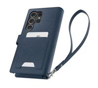 Spigen Wallet S Plus Coque Compatible avec Samsung Galaxy S24 Ultra 5G - Bleu
