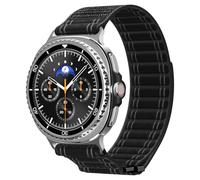 Spigen WBF0 Bracelet pour Galaxy Watch 9/8/8 Classic (2026/2025) | Bracelet sport en nylon respirant avec fermeture auto-agrippante, 46/44/40mm - Noir