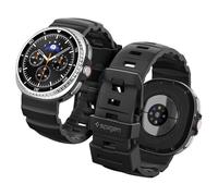 Spigen Bracelet en silicone de base Compatible avec Samsung Galaxy Watch 8 Classic 46 mm, 8 44/40 mm (2025) - Noir