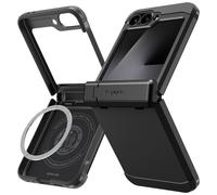 Spigen Z Flip 7 FE Tough Armor Pro MagFit Coque Compatible avec Samsung Galaxy - Noir