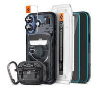 Spigen Zero One Pack - Coque MagFit Zero One et Protection d’écran/Caméra pour iPhone 17, Portefeuille MagSafe, Coque pour AirPods Pro 3