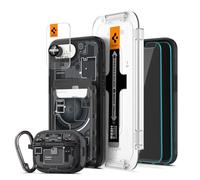 Spigen Zero One Pack - Coque MagFit Zero One et Protection d’écran/Caméra pour iPhone 17e, Portefeuille MagSafe, Coque pour AirPods Pro 3