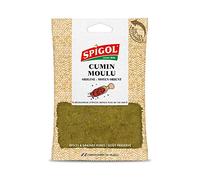 Spigol - Cumin Moulu - Parfume vos Plats - Sachet Epices Pures Refermable - 100% Naturel - 1 Sachet de 90g