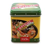 Spigol Épices - 3% de Safran - Parfume et Colore vos Plats - Épices à Paella, Riz, Poisson - 100% Naturel - Boîte Métal de 100g avec Cuillère Doseuse